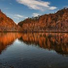 Sonnenuntergang an den Edith Falls 