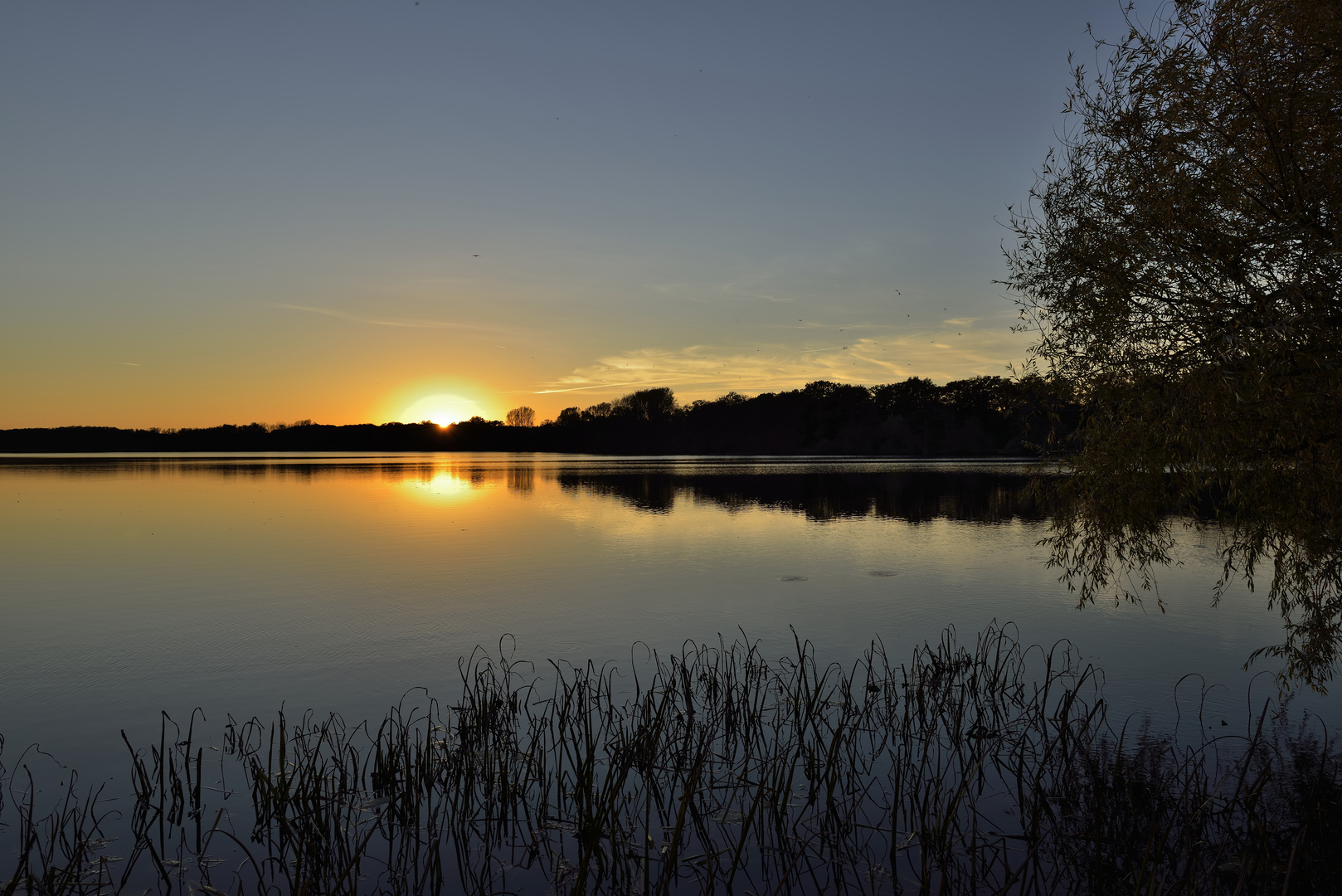 Sonnenuntergang an den Krickenbecker Seen