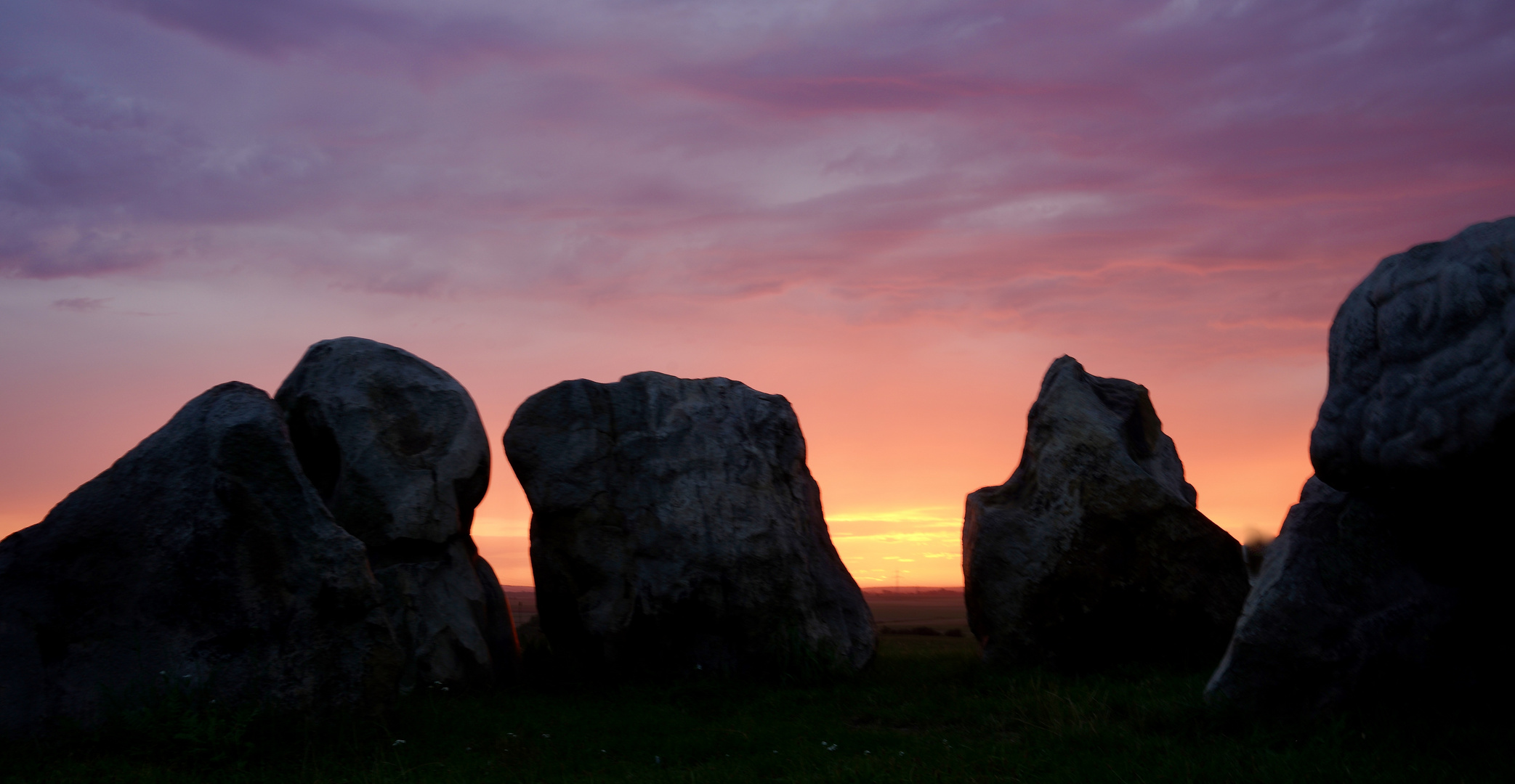 Sonnenuntergang an den Lübbensteinen