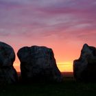 Sonnenuntergang an den Lübbensteinen