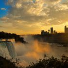 Sonnenuntergang an den Niagara-Falls