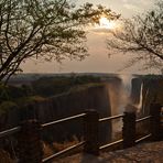 Sonnenuntergang an den Viktoriafällen