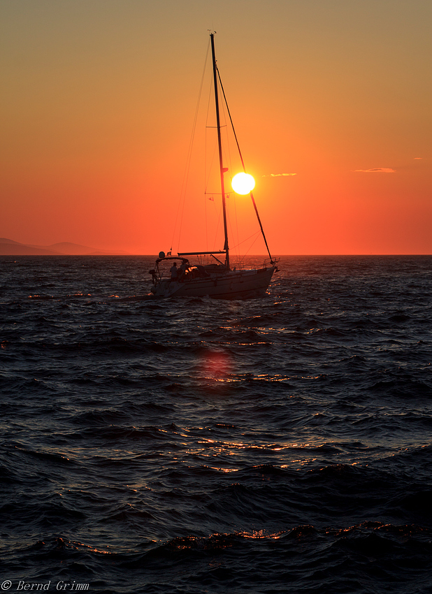 Sonnenuntergang an der Adria