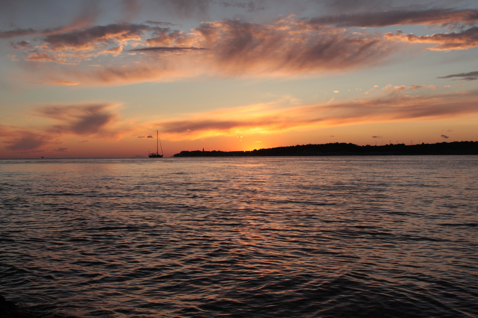 Sonnenuntergang an der Adria