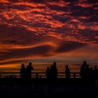 Sonnenuntergang an der Ahlbecker Seebrücke