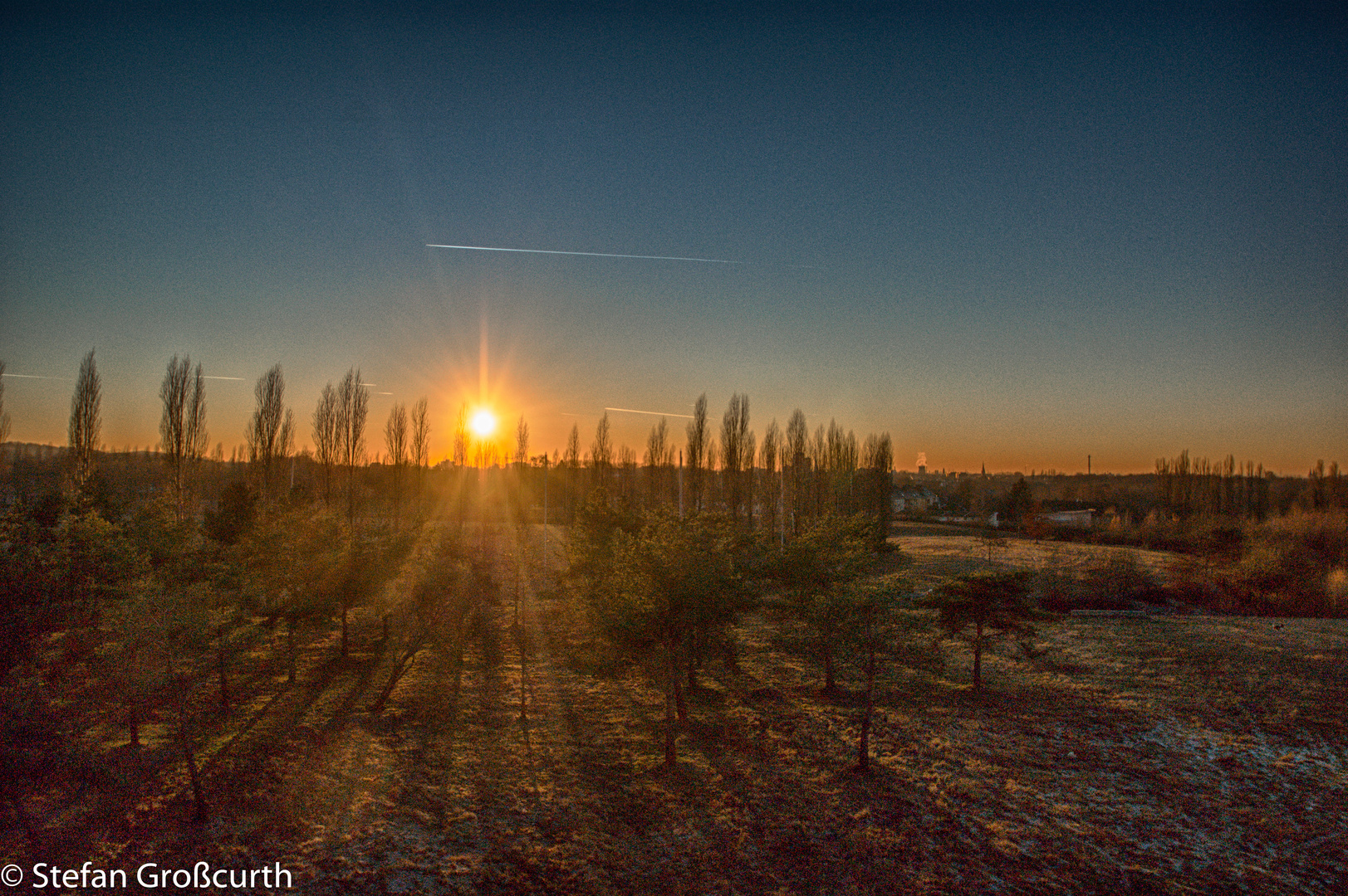 Sonnenuntergang an der Akademie Mont-Cenis