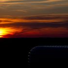 Sonnenuntergang an der Allianz Arena