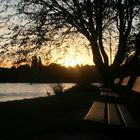 Sonnenuntergang an der Alster