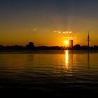 Sonnenuntergang an der Alster