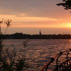 Sonnenuntergang an der Alster