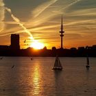 Sonnenuntergang an der Alster