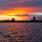 Sonnenuntergang an der Alster