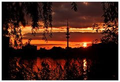 Sonnenuntergang an der Alster