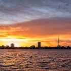 Sonnenuntergang an der Alster III