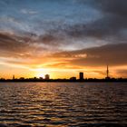 Sonnenuntergang an der Alster IV