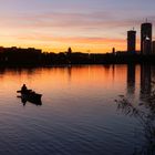 Sonnenuntergang an der Alten Donau