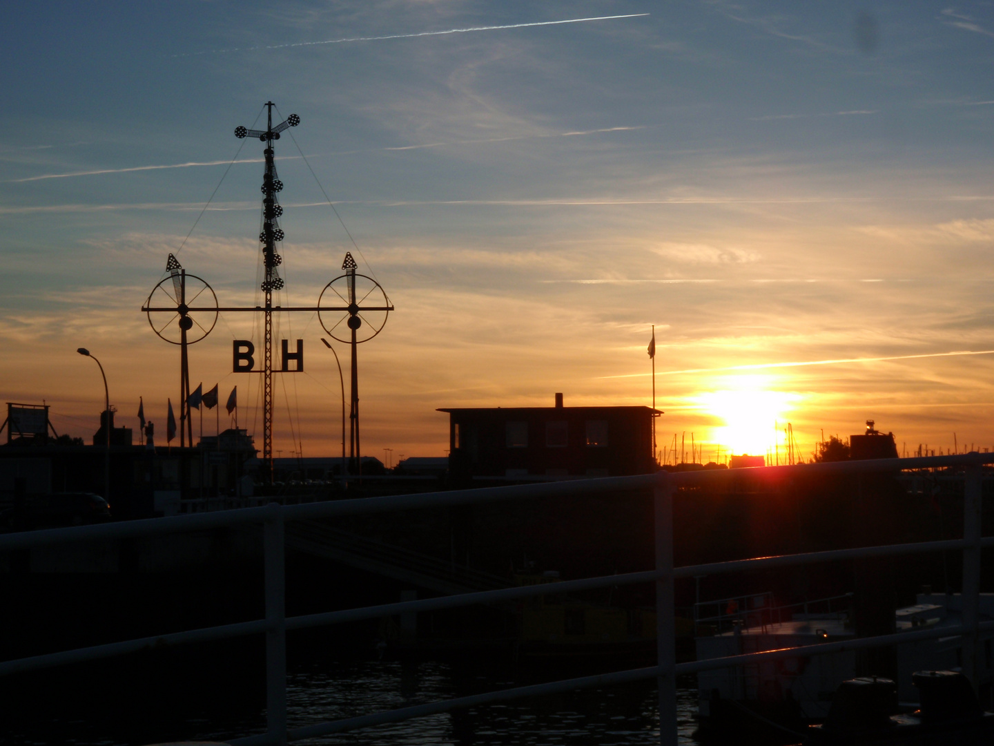 Sonnenuntergang an der Alten Liebe Cuxhaven