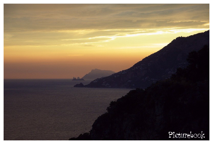 Sonnenuntergang an der Amalfiküste