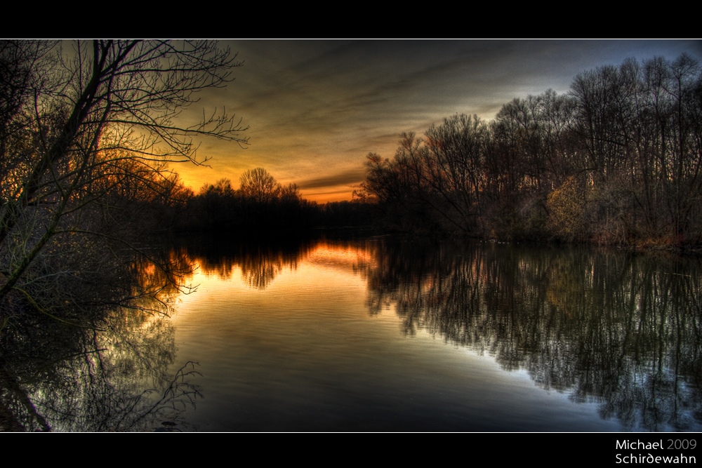 Sonnenuntergang an der Amper Teil 1