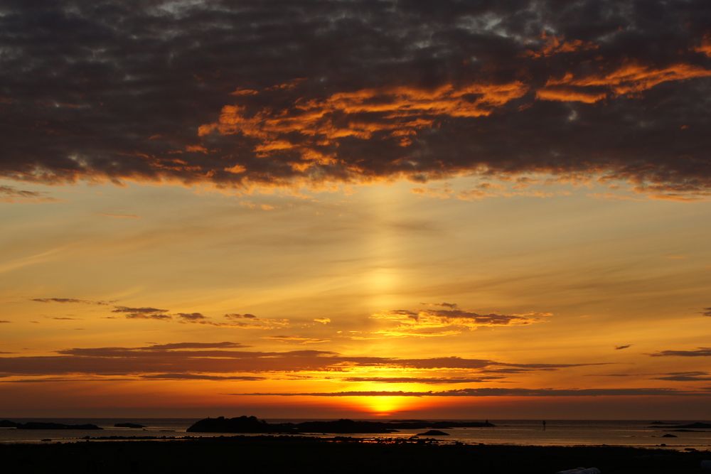 Sonnenuntergang an der Atlantikstraße