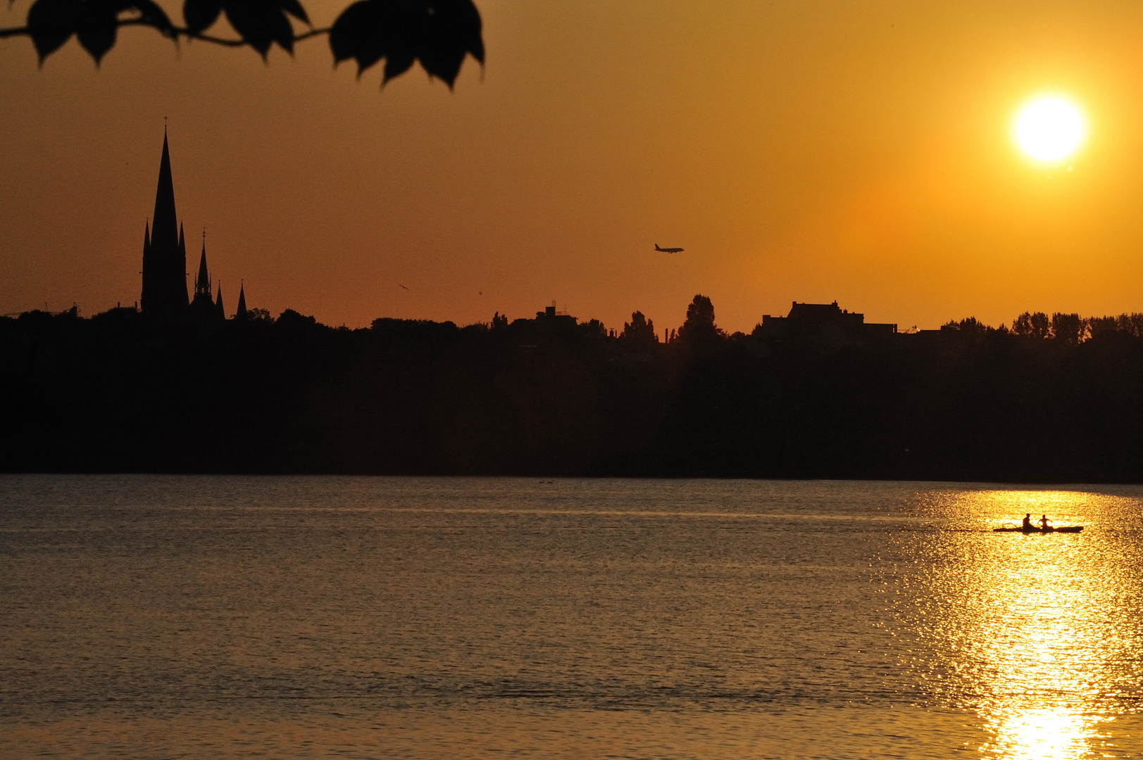 Sonnenuntergang an der Aussenalster