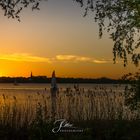 Sonnenuntergang an der Außenalster im Mai 2018