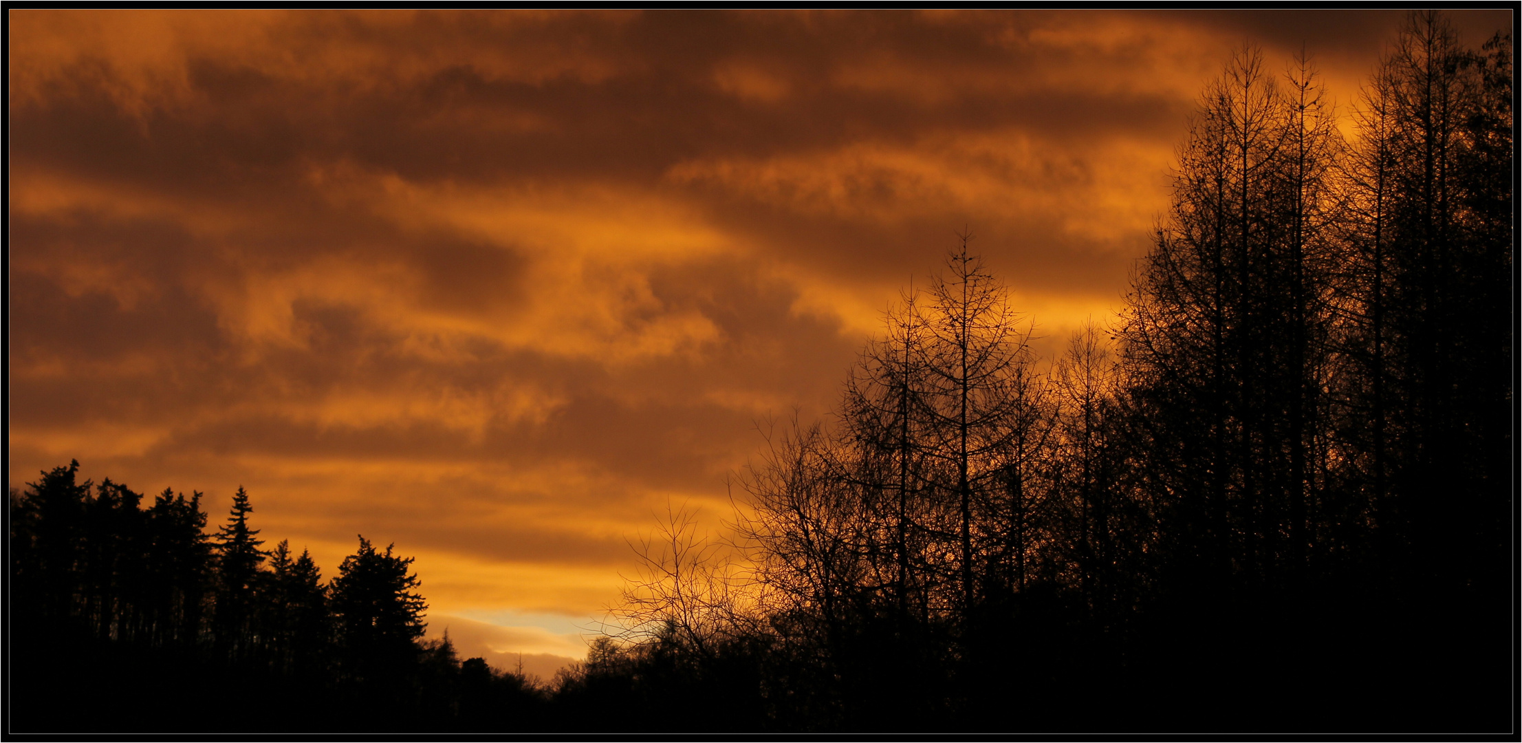 Sonnenuntergang an der Bergstrasse...