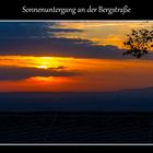 Sonnenuntergang an der Bergstraße