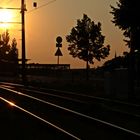 Sonnenuntergang an der Bösebrücke in Berlin 14082015