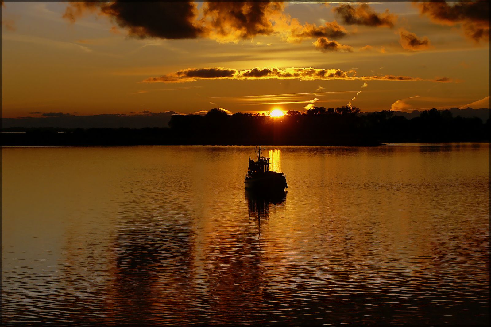 Sonnenuntergang an der Breite