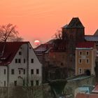 Sonnenuntergang an der Burg