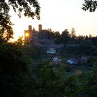 Sonnenuntergang an der Burg Hanstein