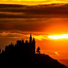 Sonnenuntergang an der Burg Hohenzollern