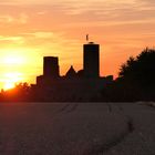 Sonnenuntergang an der Burg Münzenberg