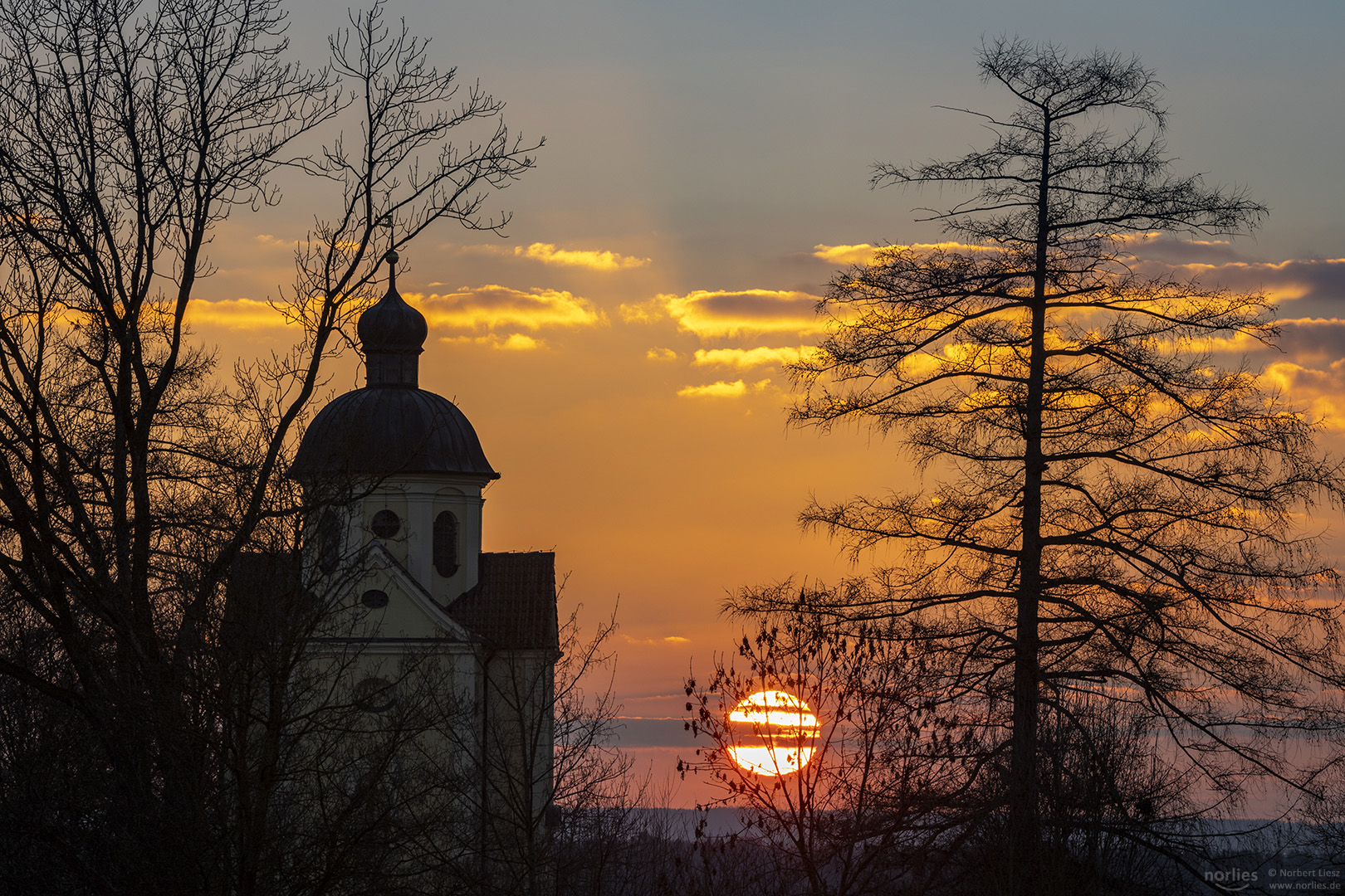 Sonnenuntergang an der Burgstallkapelle