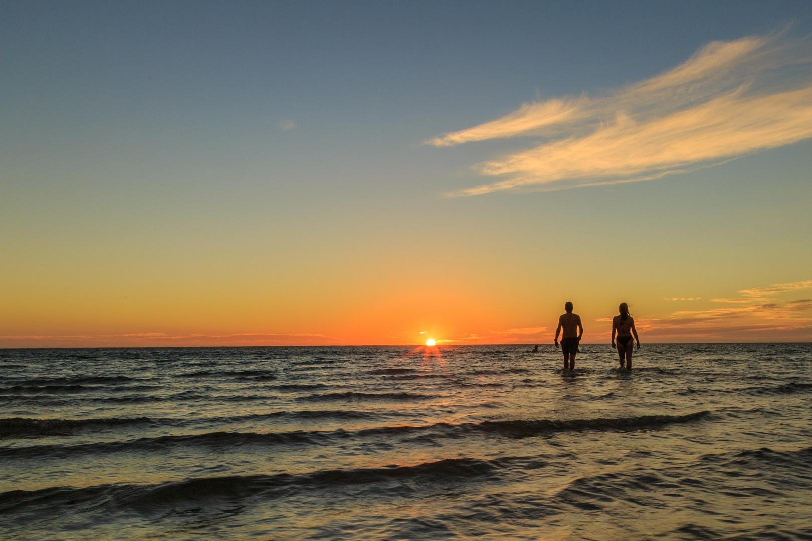 Sonnenuntergang an der Coral Bay