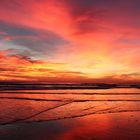 Sonnenuntergang an der Costa de la Luz in Andalusien