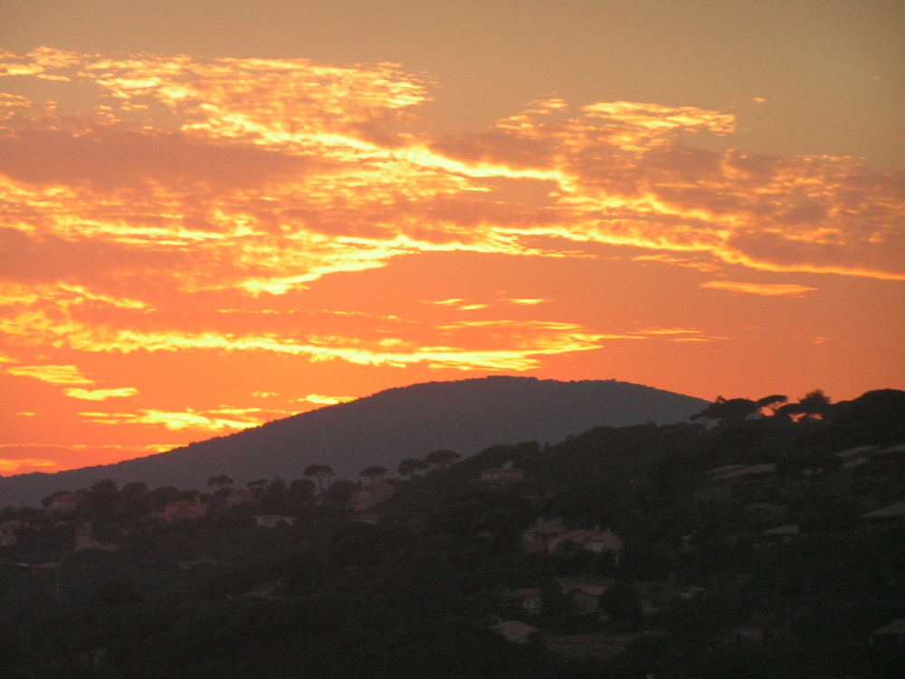 Sonnenuntergang an der Côte d'Azur