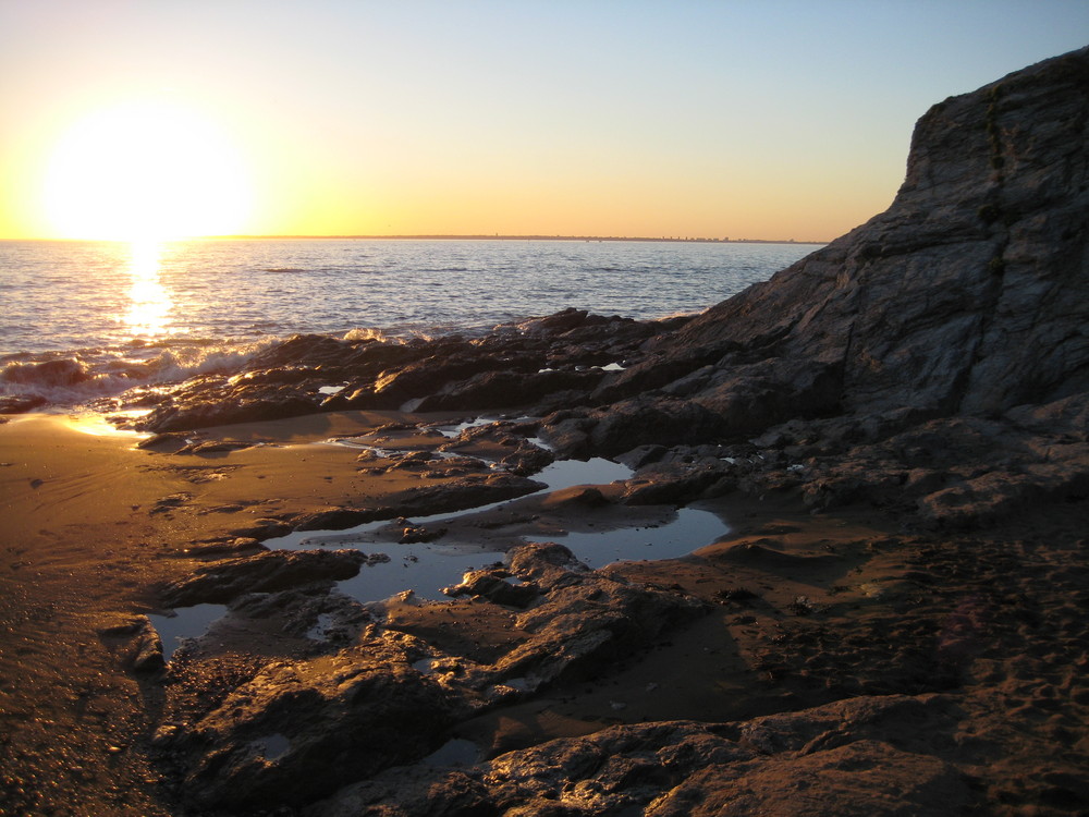 Sonnenuntergang an der Côte de Jade