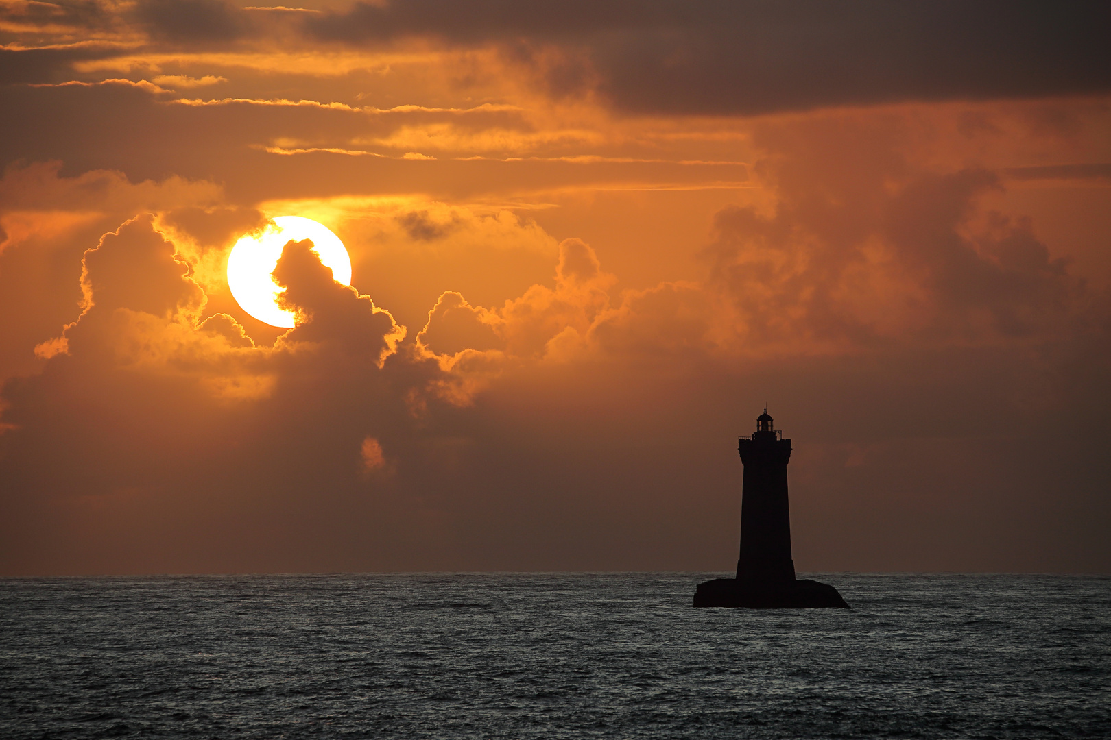 Sonnenuntergang an der Côte des Légendes