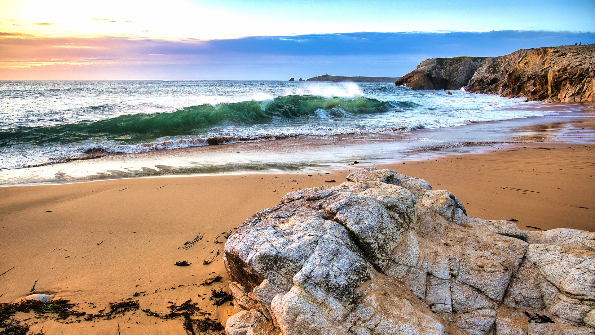 Sonnenuntergang an der cote sauvage, Quiberon