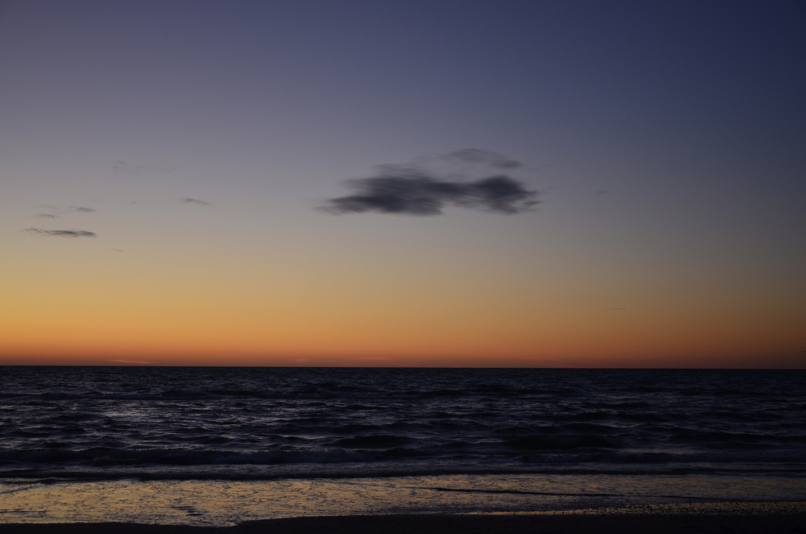 Sonnenuntergang an der dänischen Nordsee