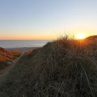 Sonnenuntergang an der dänischen Nordseeküste