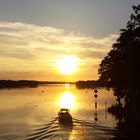 Sonnenuntergang an der Dahme, Prieros