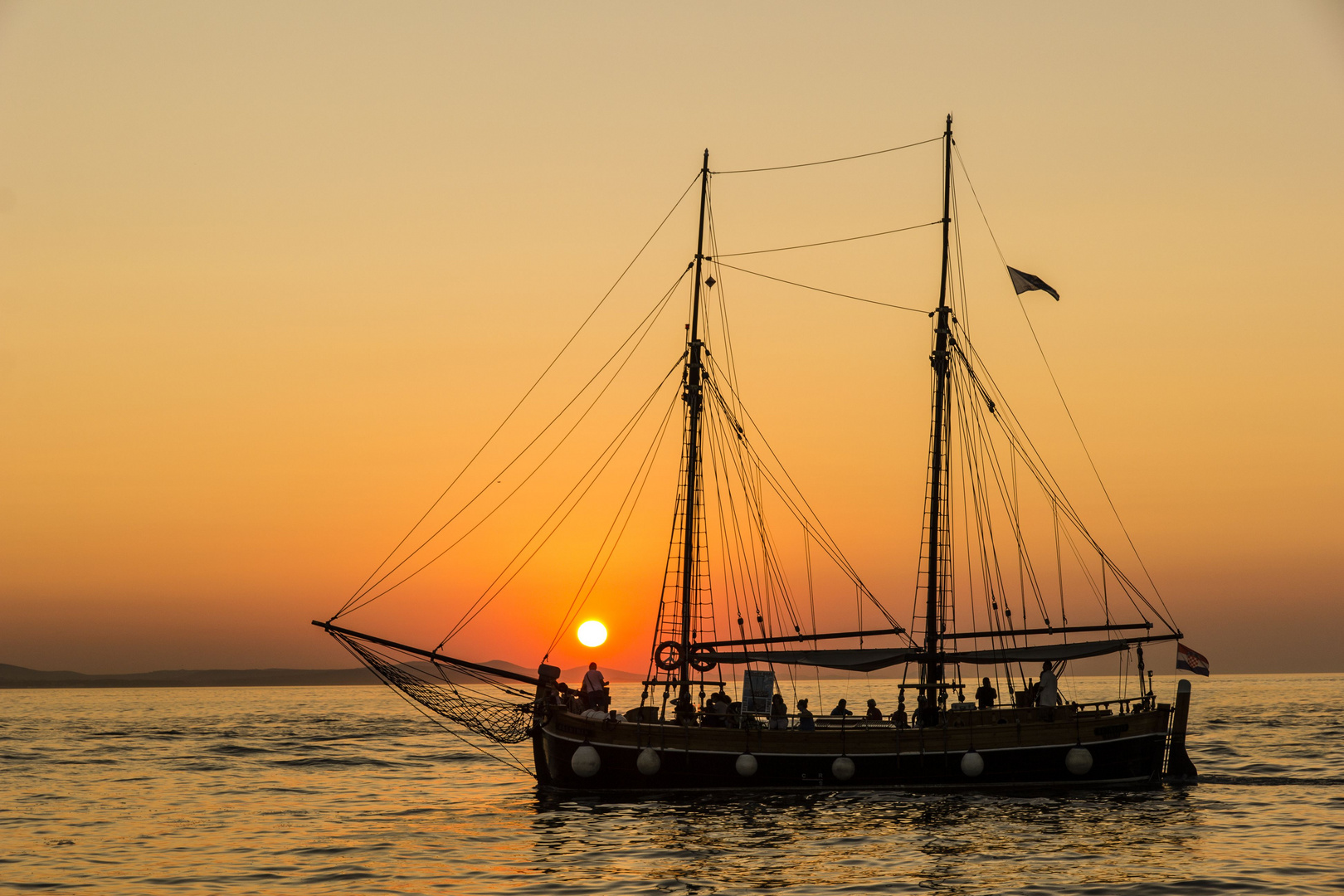 Sonnenuntergang an der dalmatinischen Küste