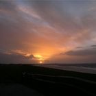 Sonnenuntergang an der deutschen Nordsee