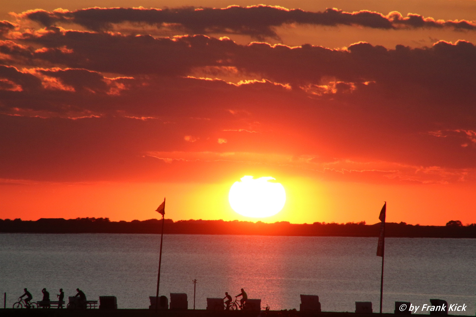 Sonnenuntergang an der Dockkoogspitze Husum 