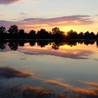 Sonnenuntergang an der Donau