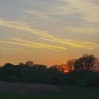 Sonnenuntergang an der Donau