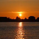 Sonnenuntergang an der Elbe 14.02.18 (2)